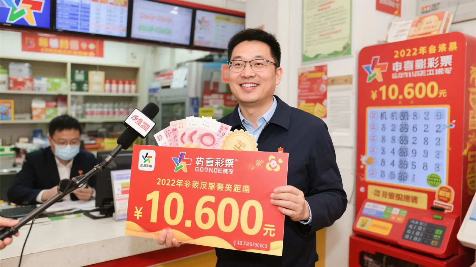 10元机选喜中双色球514万 彩民惊喜到手足无措